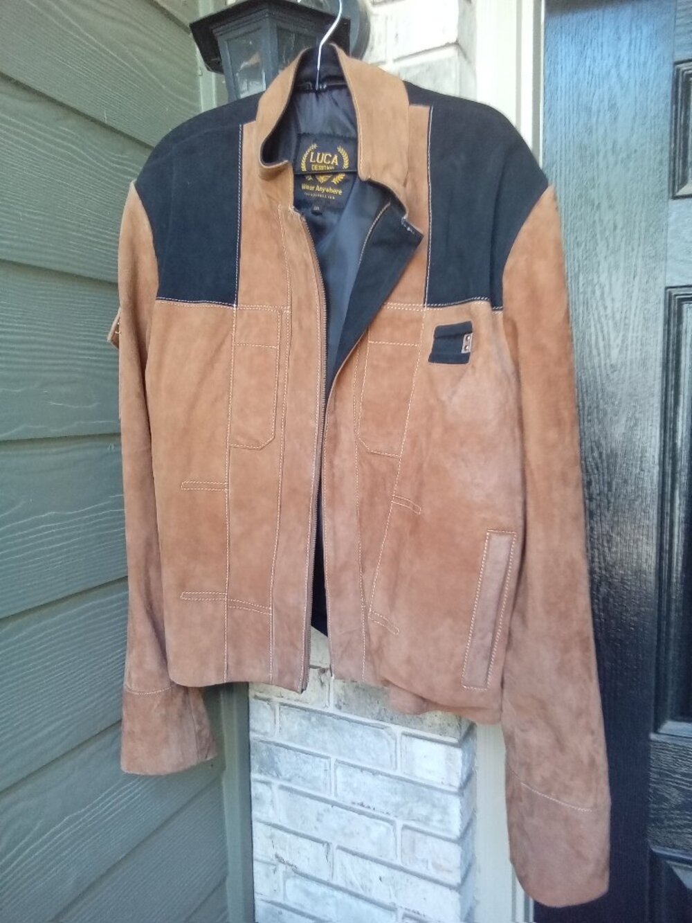 This Men's Han Solo A Star Wars Story Jacket in Brown Suede Leather
